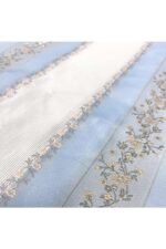 Fabric Ref 2023 - Blue and White Stripe Brocade