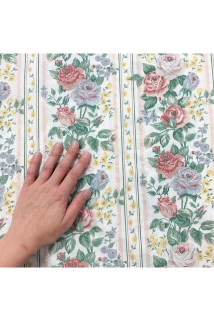 Fabric Ref 2077 - Panelled Floral Cotton