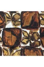 Fabric Ref 261 - Abstract Floral Synthetic Mix