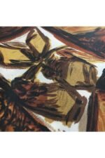 Fabric Ref 261 - Abstract Floral Synthetic Mix