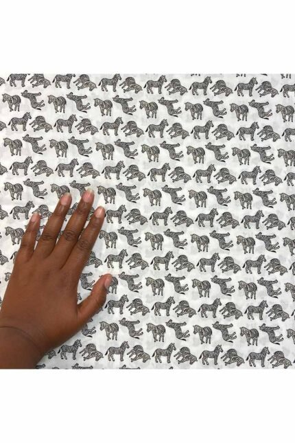 Fabric Ref 2698 - Zebra Cotton