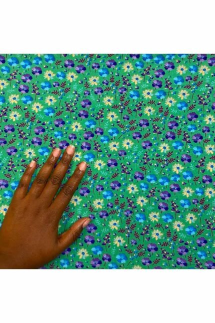 Fabric Ref 3141 - Floral Viscose Mix