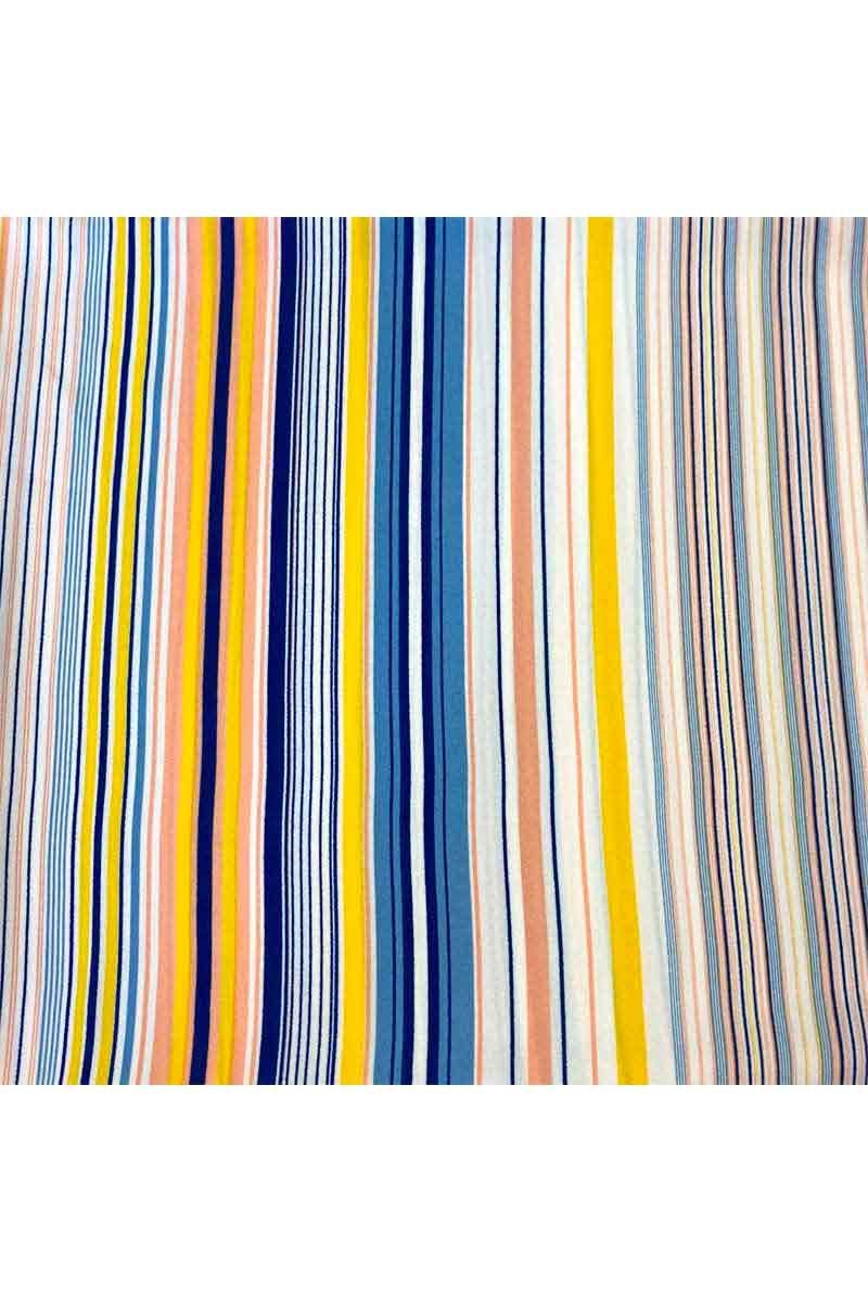 Fabric Ref 3871 - Stripe Crepe Viscose Mix