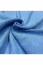 Fabric Ref 4293 - Blue Crepe Viscose Mix