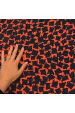 Fabric Ref 4415 - Geometric Viscose Mix