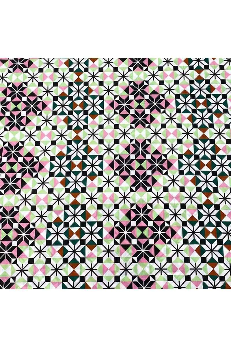 Fabric Ref 4418 - Geometric Viscose Mix