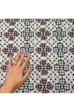 Fabric Ref 4418 - Geometric Viscose Mix