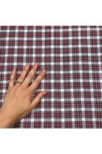 Fabric Ref 4461 - Check Seersucker Cotton Mix
