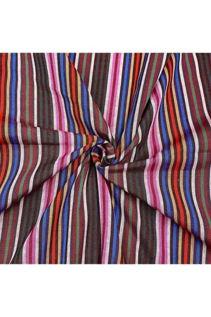 Fabric Ref 4498 - Stripe Cotton Mix