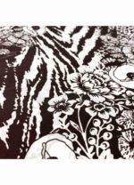 Fabric Ref 4513 - Abstract Floral Crepe Viscose Mix