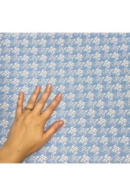 Fabric Ref 4519 - Houndstooth Brocade