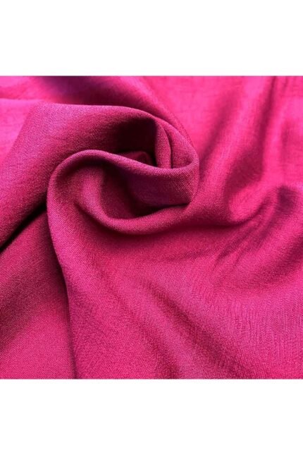 Fabric Ref 4524 - Raspberry Viscose Mix