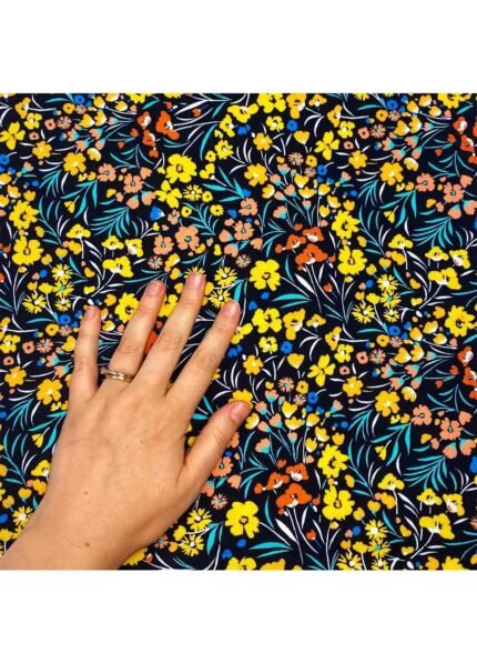 Fabric Ref 4681 - Floral Viscose
