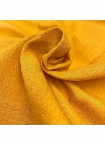 Fabric Ref 4682 - Mustard Cheesecloth Cotton