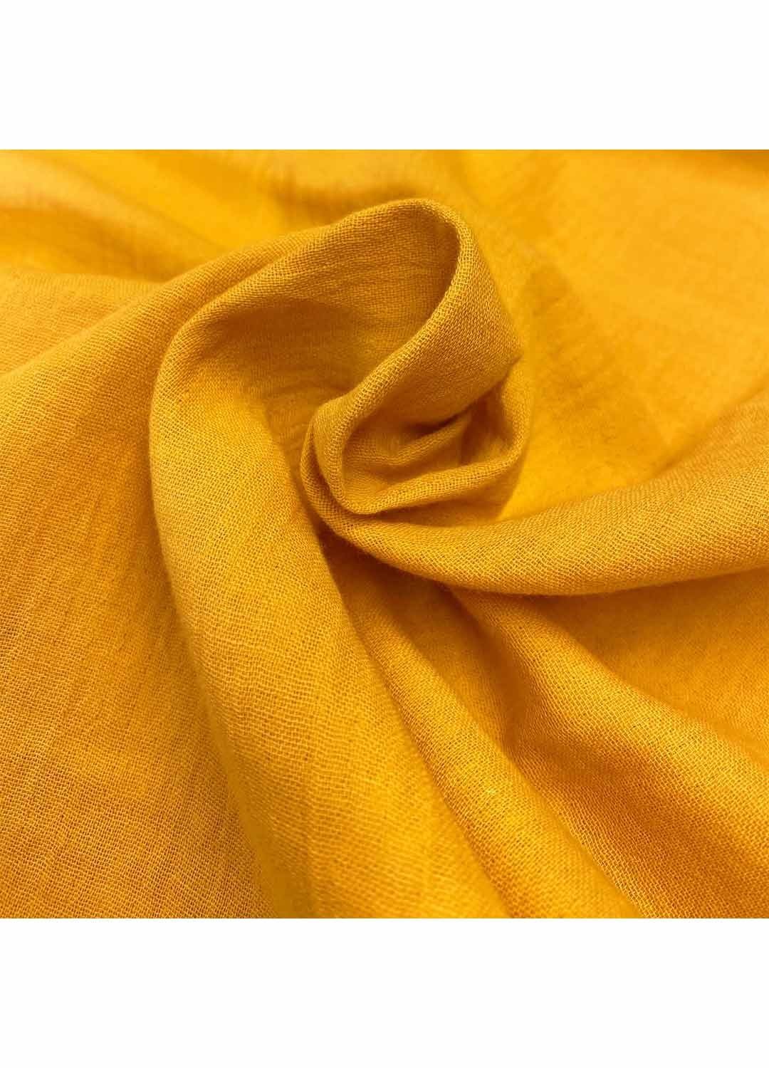 Fabric Ref 4682 - Mustard Cheesecloth Cotton