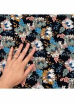 Fabric Ref 4710 - Crinkle Floral Viscose