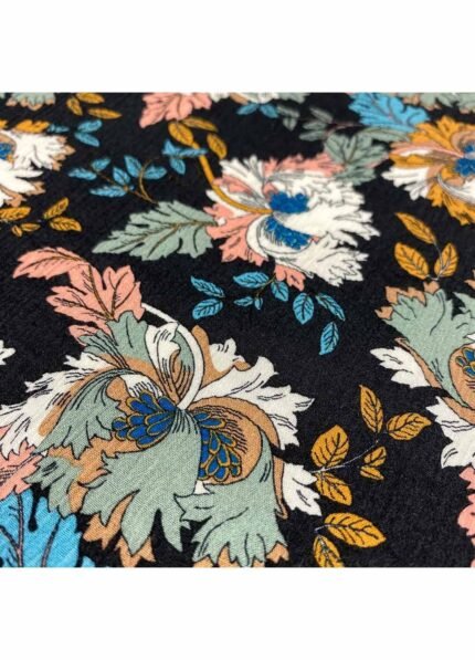 Fabric Ref 4710 - Crinkle Floral Viscose