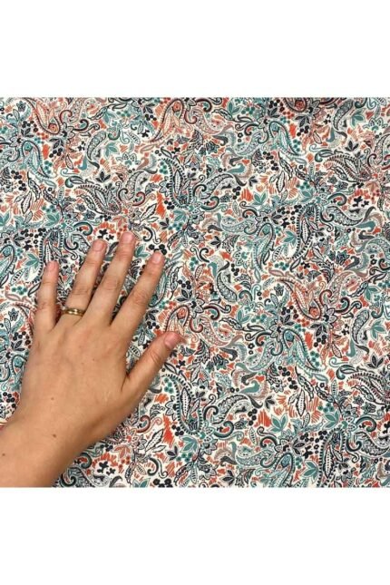 Fabric Ref 4769 - Floral Matte Satin Mix