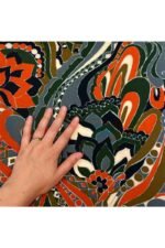 Fabric Ref 4776 - Floral Synthetic Mix