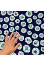 Fabric Ref 4833 - Floral Crepe Viscose Mix
