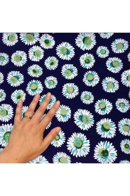 Fabric Ref 4833 - Floral Crepe Viscose Mix