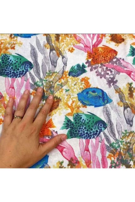 Fabric Ref 4846 - Under The Sea Cotton Mix