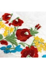 Fabric Ref 4871 - Embroidered Floral Cotton