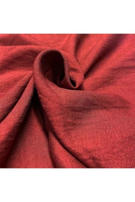 Fabric Ref 4899 - Burgundy Crepe Viscose Mix