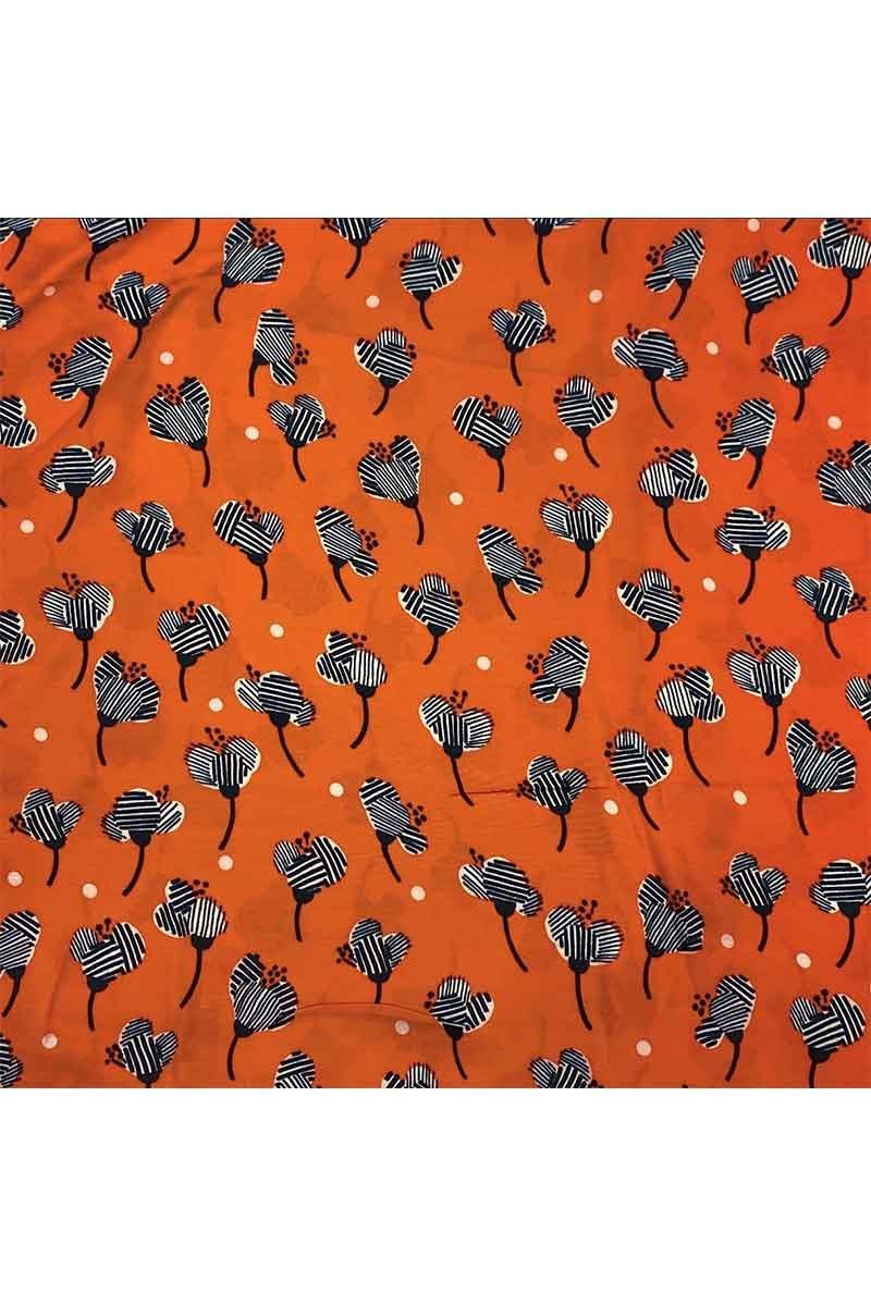 Fabric Ref 4911 - Floral Satin Viscose