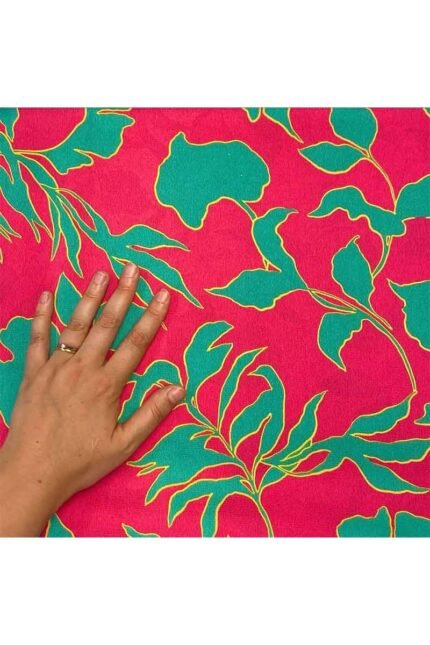 Fabric Ref 4923 - Floral Crepe Satin