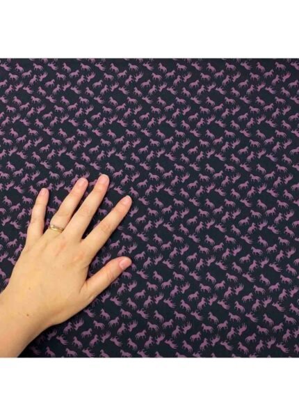 Fabric Ref 5066 - Horses Crepe Viscose Mix