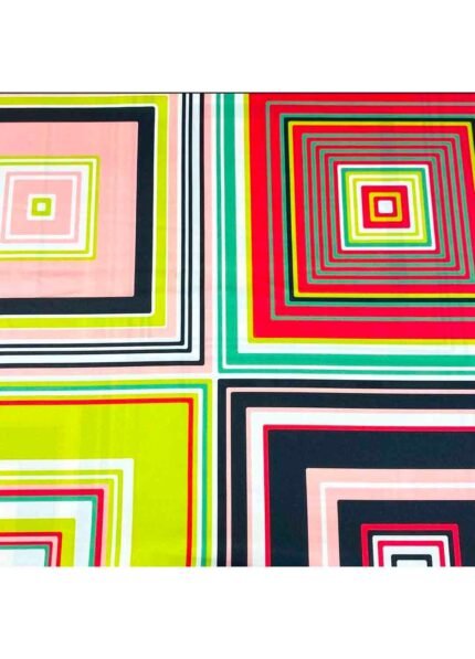 Fabric Ref 5136 - Geometric Satin Mix