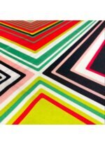Fabric Ref 5136 - Geometric Satin Mix