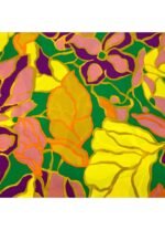 Fabric Ref 5163 - Abstract Floral Satin Mix