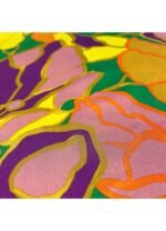 Fabric Ref 5163 - Abstract Floral Satin Mix