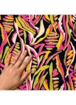 Fabric Ref 5221 - Floral Abstract Viscose