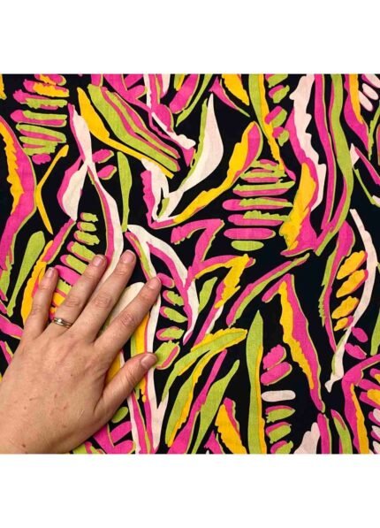 Fabric Ref 5221 - Floral Abstract Viscose