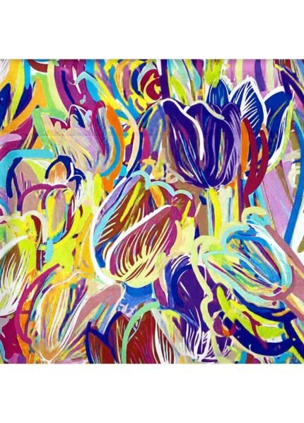 Fabric Ref 5290 - Floral Satin