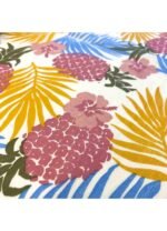 Fabric Ref 5322 - Pink Pineapple Viscose Mix