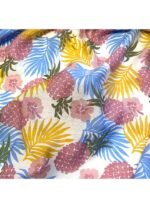 Fabric Ref 5322 - Pink Pineapple Viscose Mix