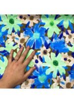 Fabric Ref 5334 - Floral Satin
