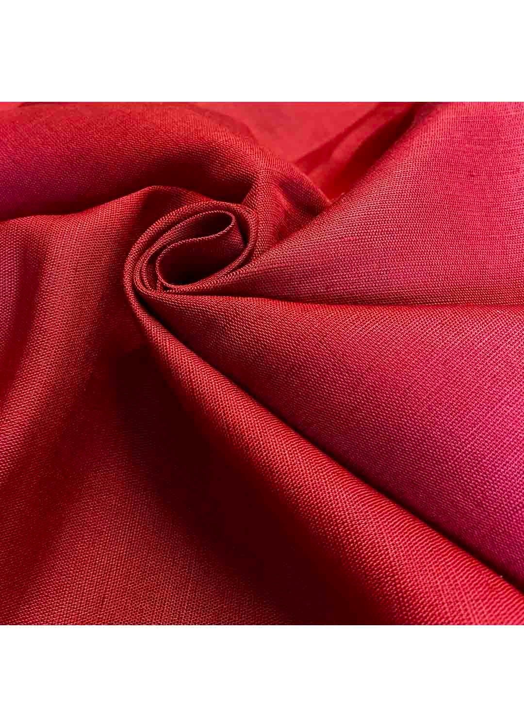 Fabric Ref 5367 - Dark Red Linen