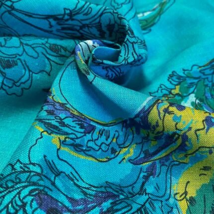 Fabric Ref 5386 - Floral Linen