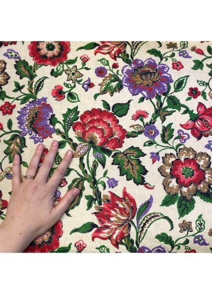 Fabric Ref 5394 - Floral Textured Cotton