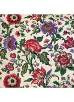 Fabric Ref 5394 - Floral Textured Cotton