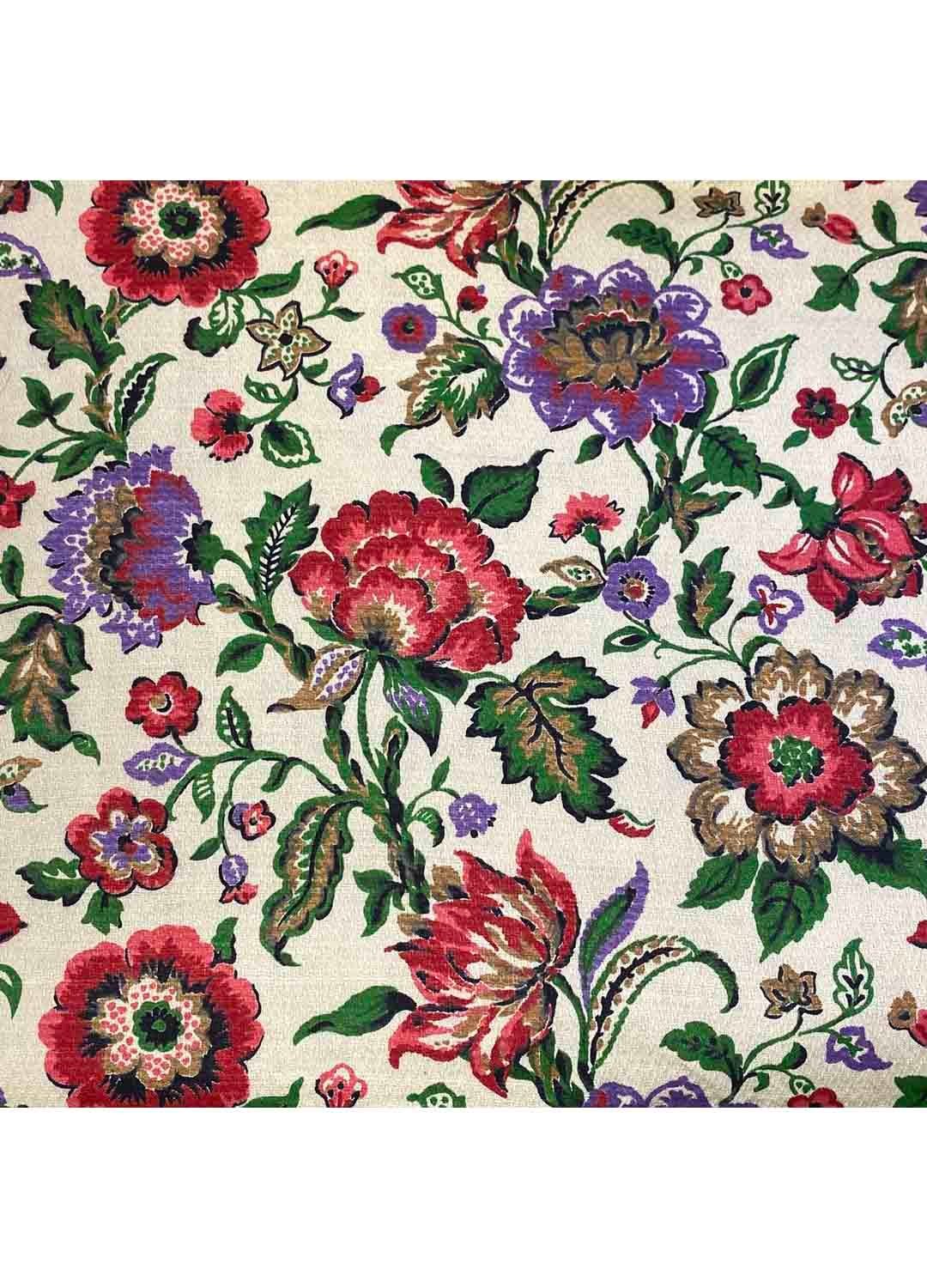 Fabric Ref 5394 - Floral Textured Cotton