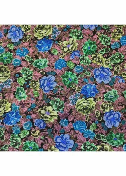 Fabric Ref 5412 - Floral Linen Viscose