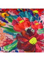 Fabric Ref 5414 - Floral Satin