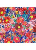 Fabric Ref 5414 - Floral Satin
