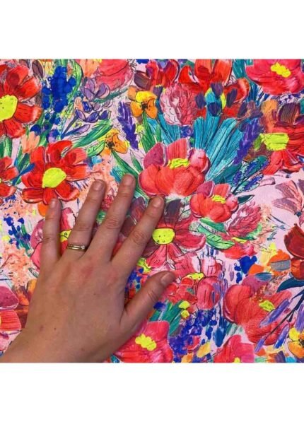 Fabric Ref 5414 - Floral Satin
